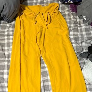 Gypsies and Moondust yellow pants with tie